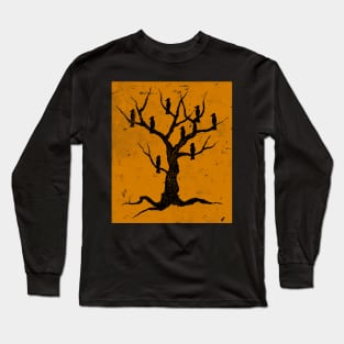 Tree with 8 birds Long Sleeve T-Shirt